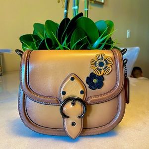 Pre-owned Coach Beat Saddle crossbody bag